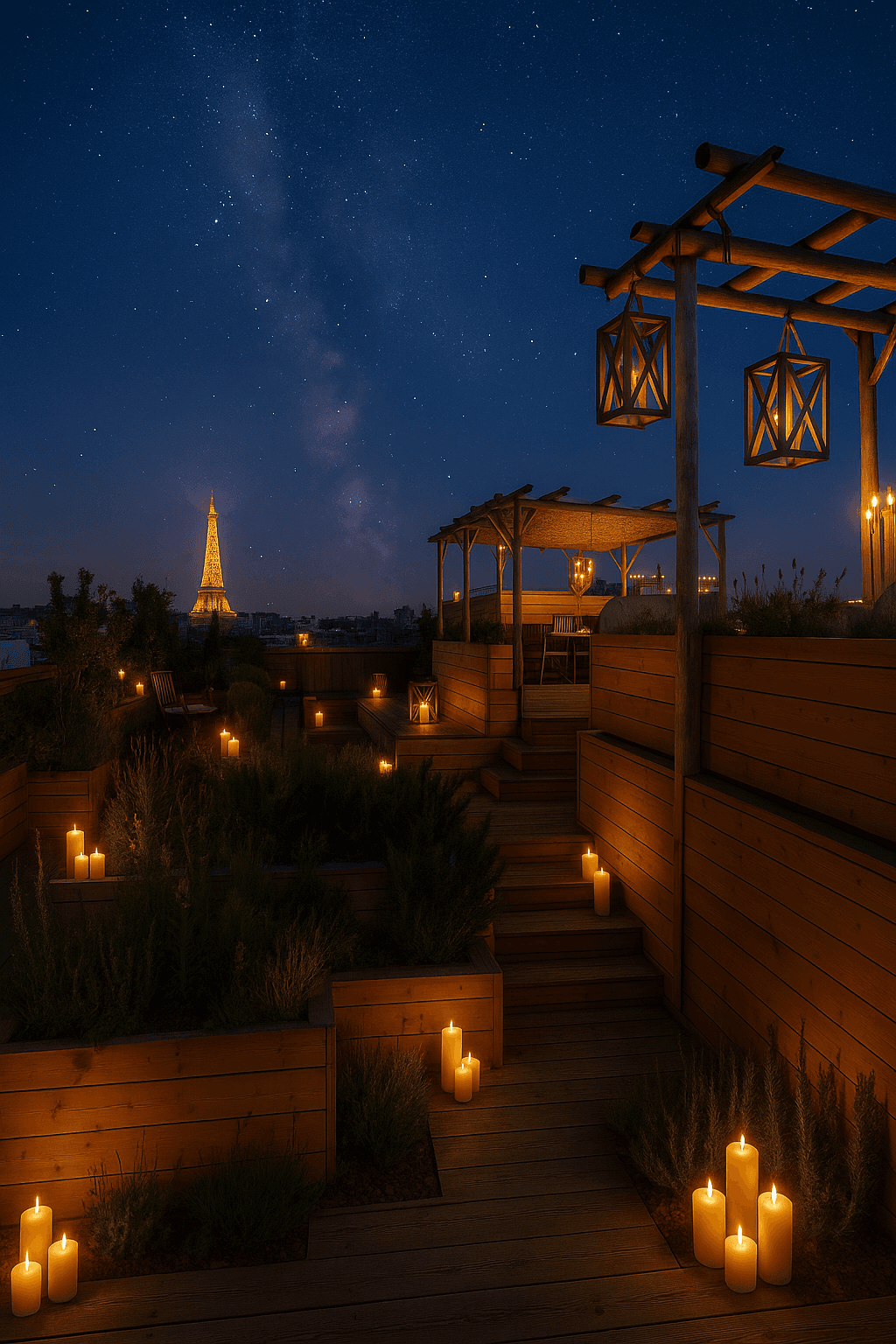 Vue aérienne restaurant